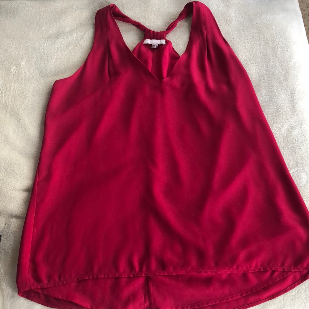 Rose cami with pleated back